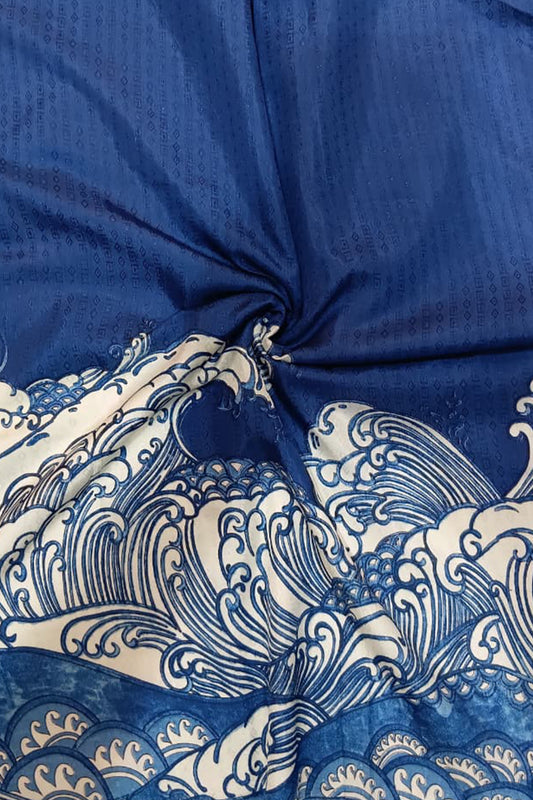 Russian silk Digital Printed Fabric (Width 44”)