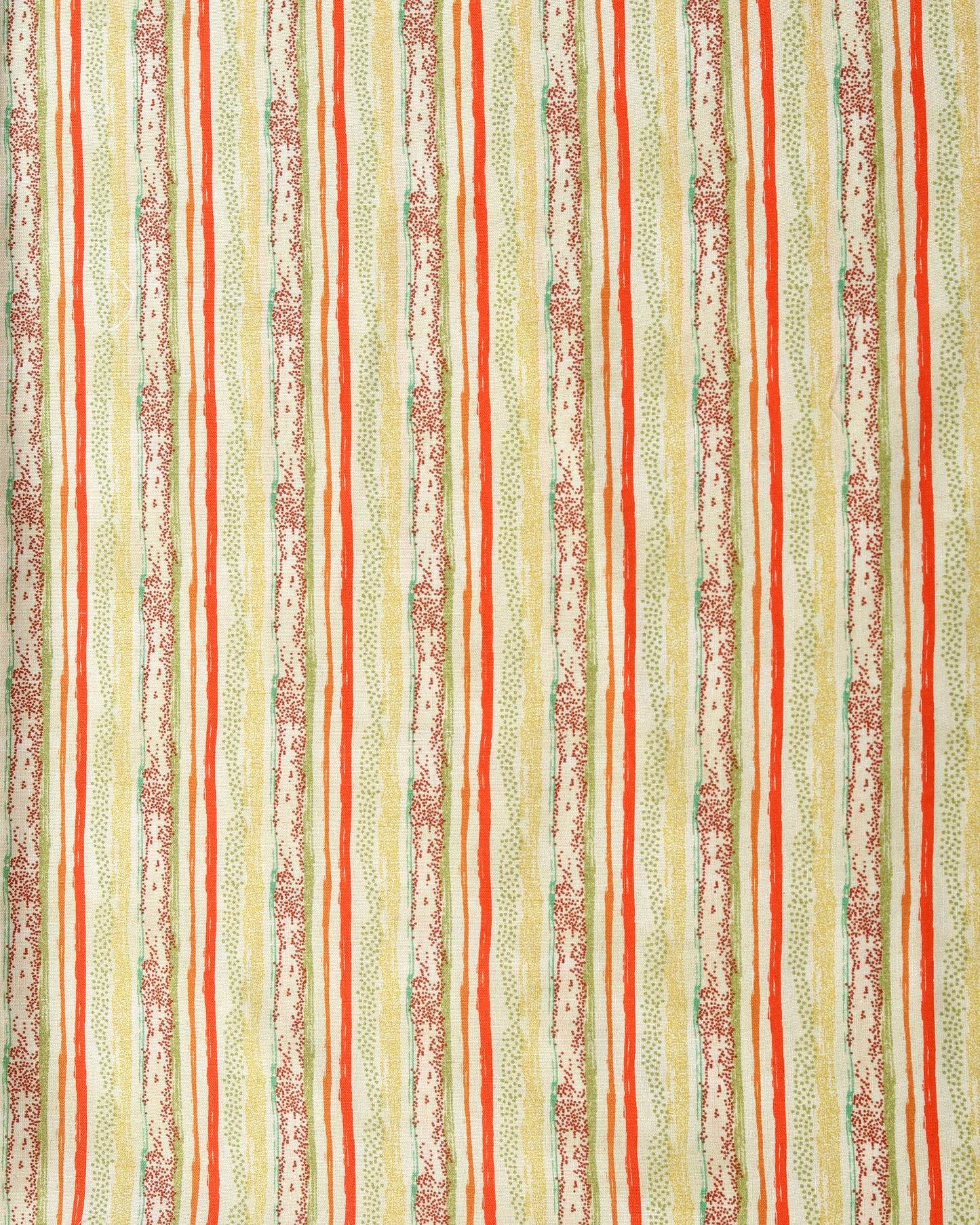Wheat Floral Abstract & Stripes Magic Slub Printed Combo Set (Top & Bottom 2.5 Meters Each)