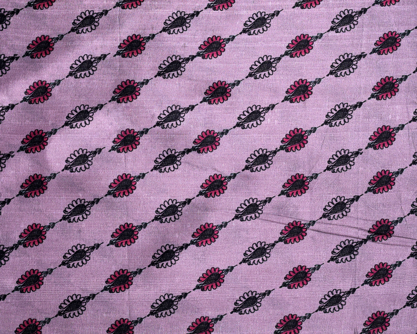 Ornament Floral & Geomatric Harmony Natural Crepe Combo Set ( Top & Bottom 2.5 Meters Each)