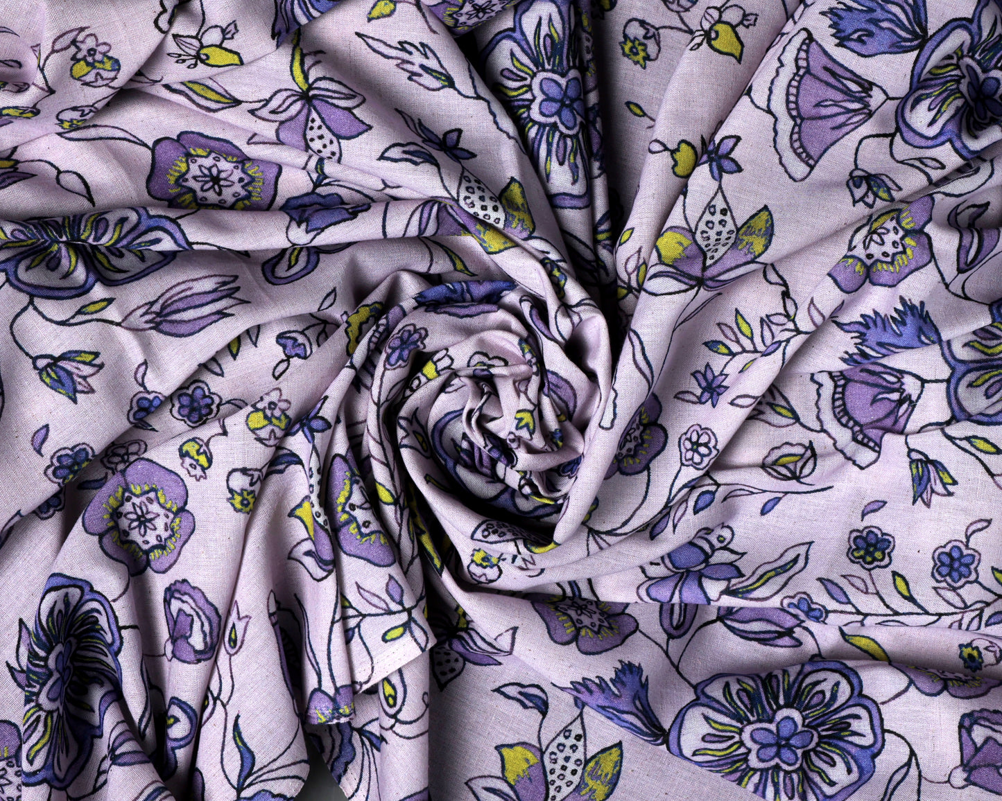 Lavender Breeze Handloom Cotton Combo Set (Top & Bottom 2.5 Meters Each)