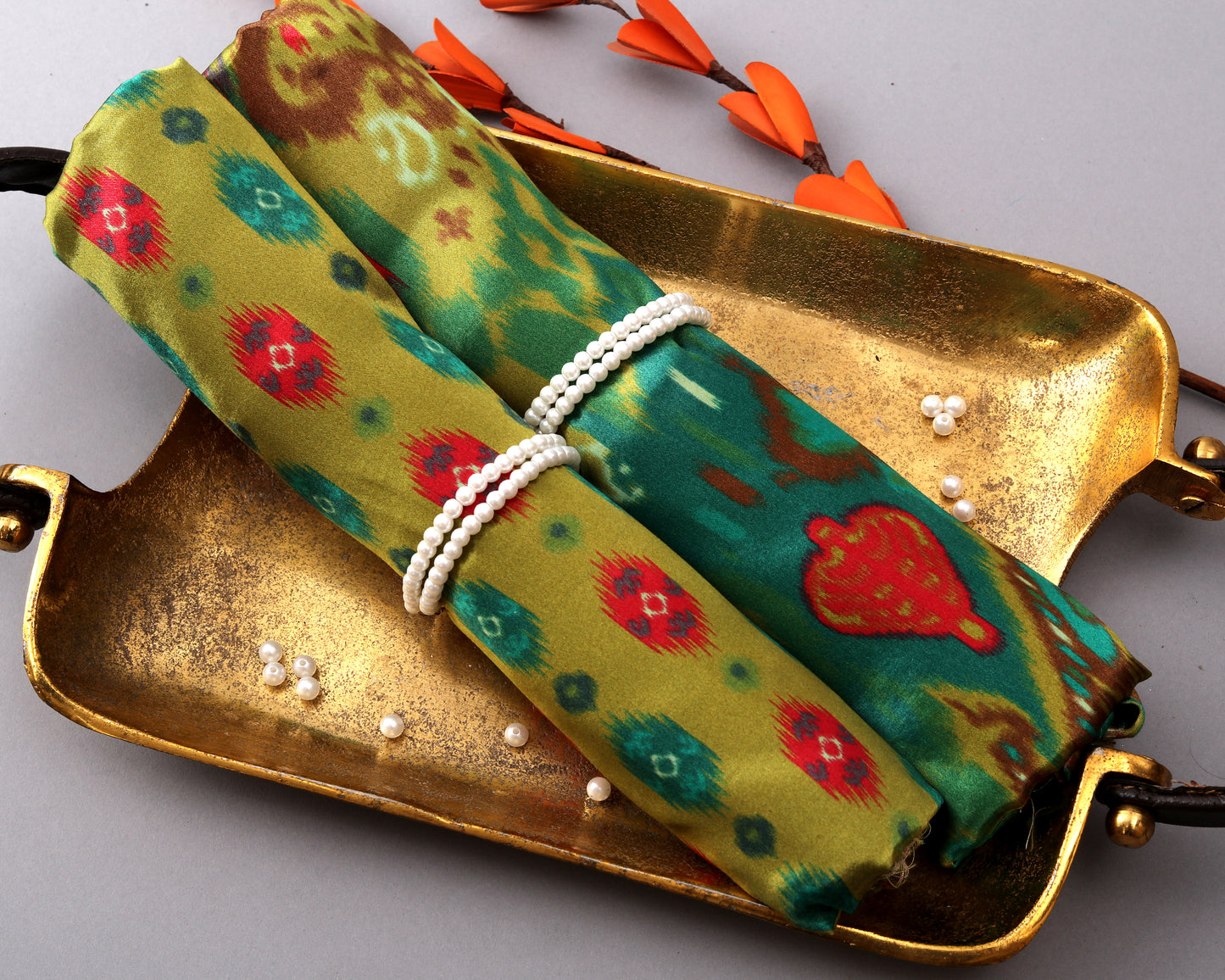 Gajji Silk Combo Set ( Top & Bottom 2.5 Meters Each)