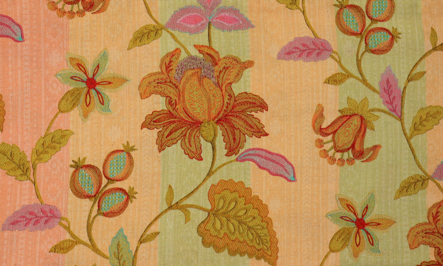 Elegance in Every Thread Handwoven Floral Print with Traditional Ritual Accents Combo Set (2 Qty & Length : 2.5 Meters Each)