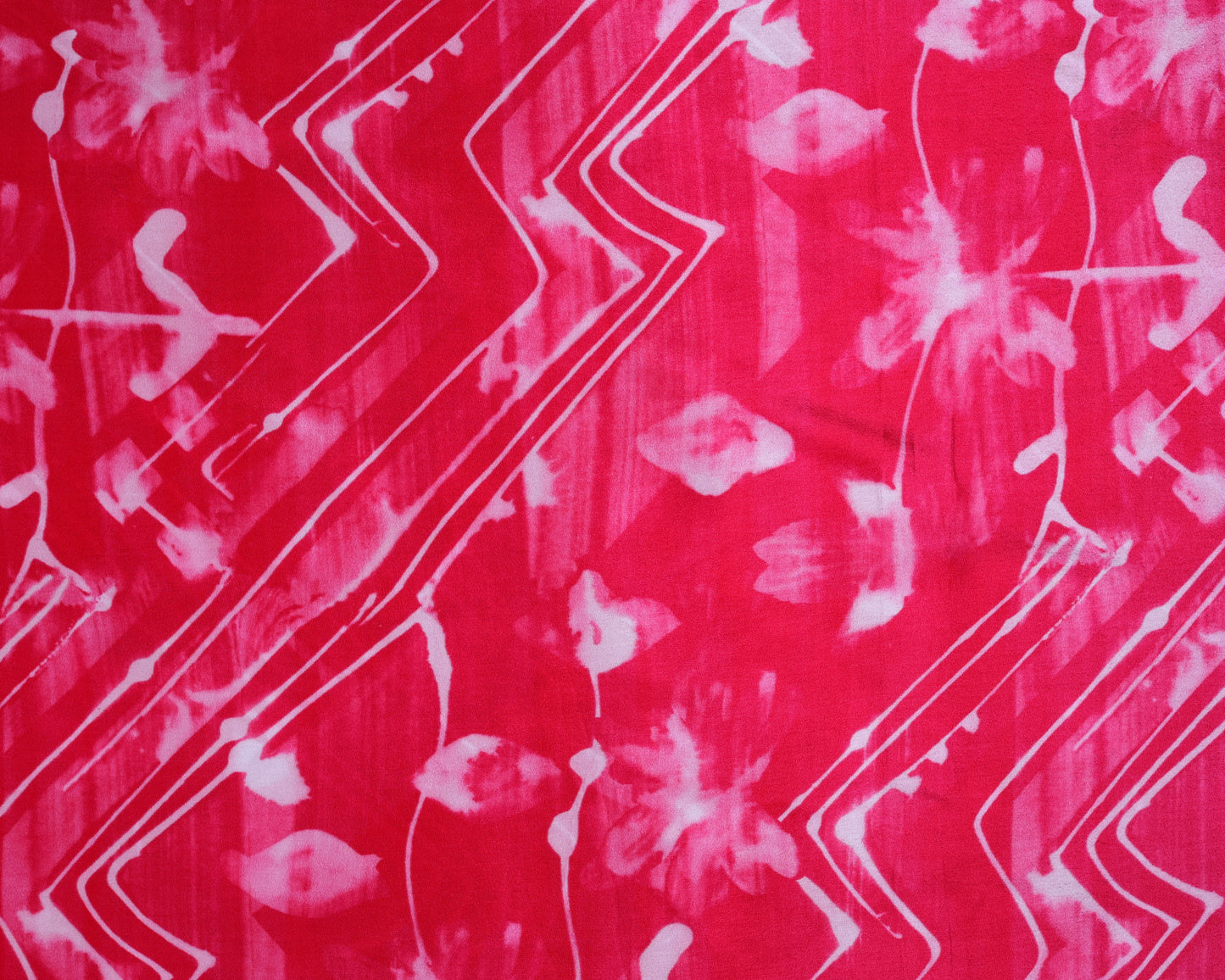 Crimson & Tangerine Fiery Shibori Fusion Pure Natural Crepe Combo (4 Qty & Length : 2.5 Meters Each)