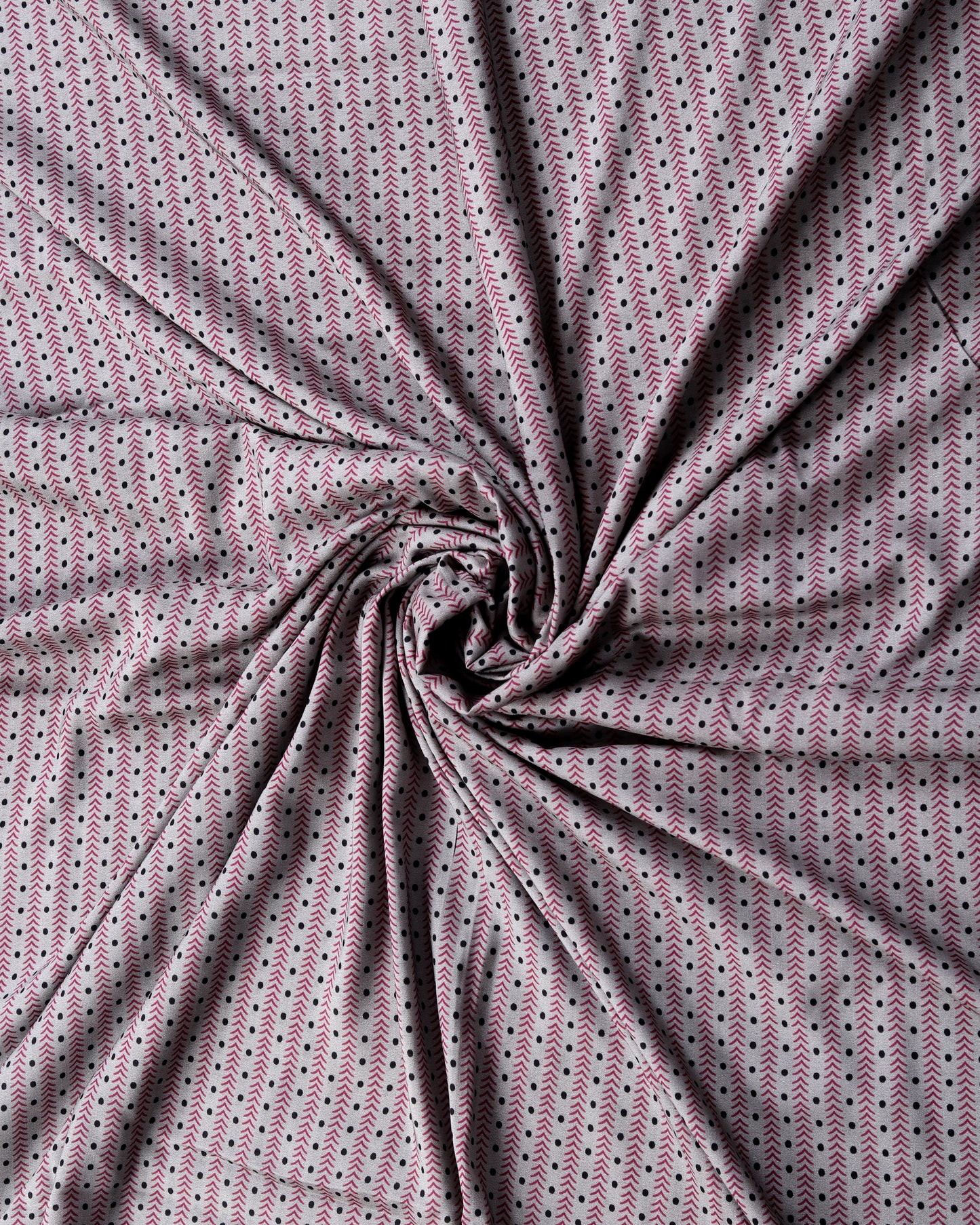 Grey Floral & Checkes Muslin Printed Combo Set ( Top & Bottom 2.5 Meters Each)
