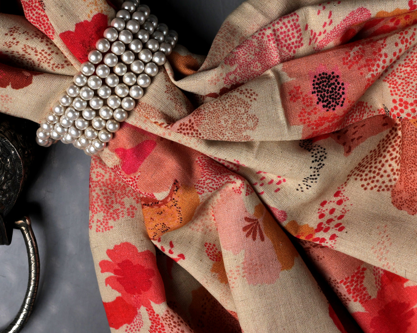 Pure Handloom Cotton Digital Printed Fabric