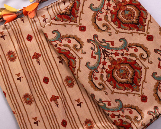 Natural Crepe Combo Set ( Top & Bottom 2.5 Meters Each)