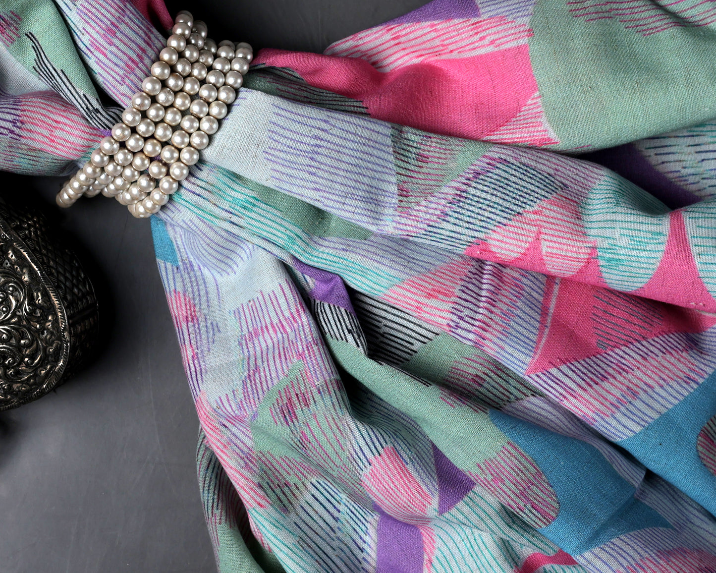 Pure Handloom Cotton Digital Printed Fabric