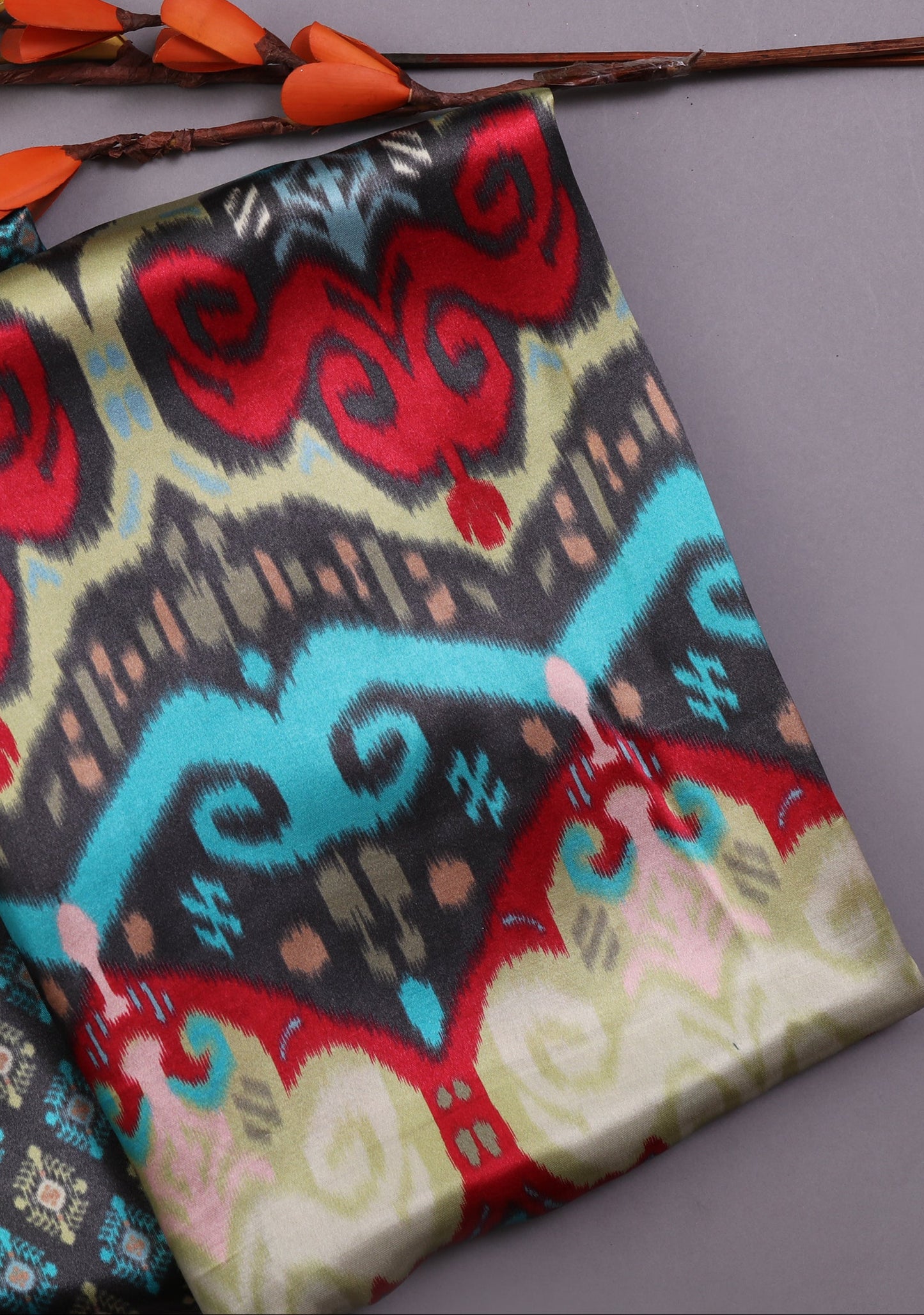 Gajji Silk Printed Fabric