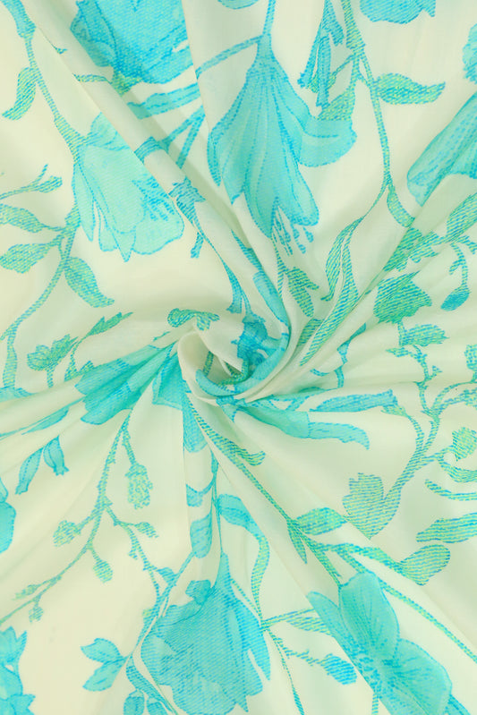 Pure Malai Chanderi Fabric