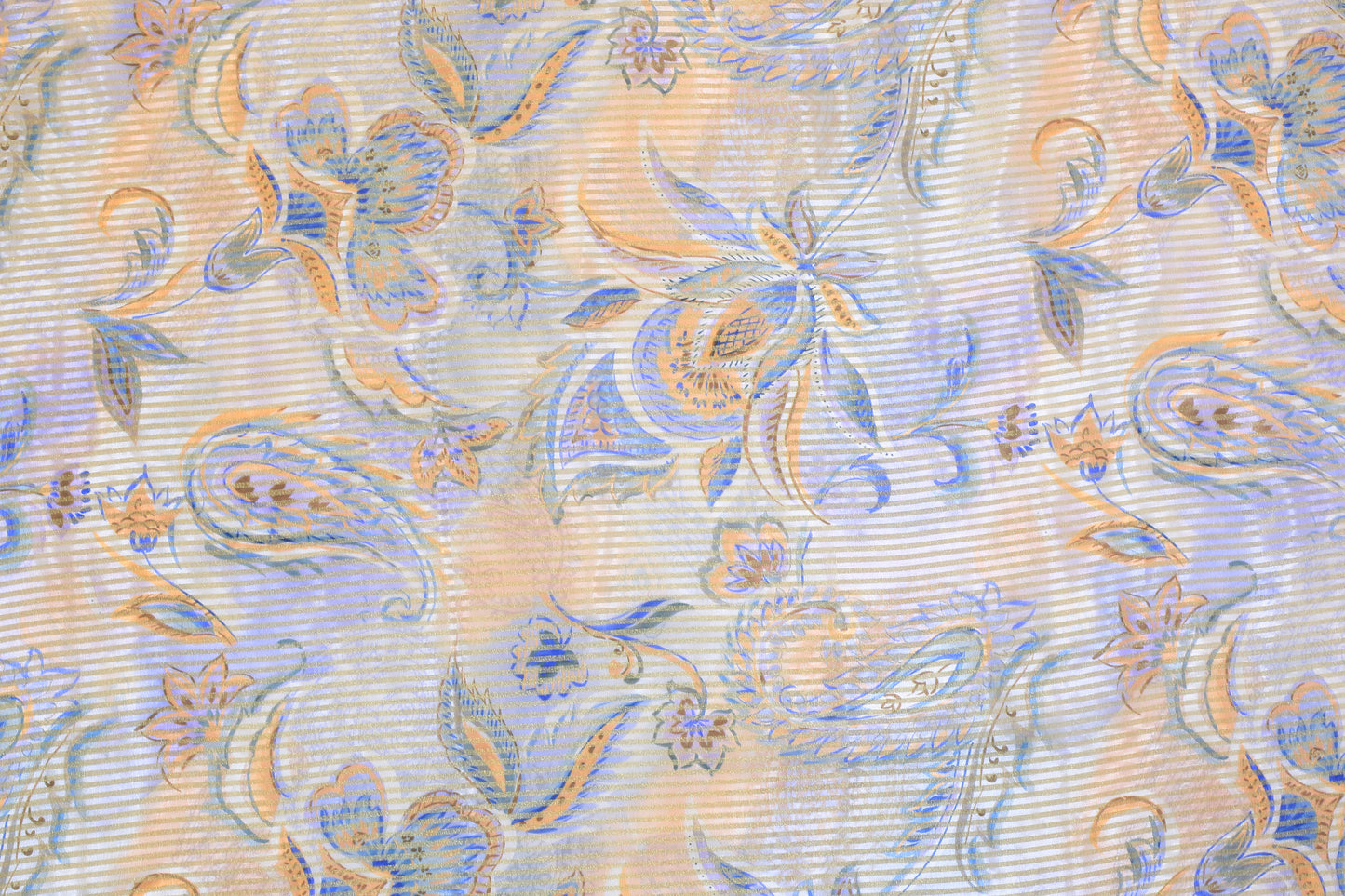 Pure Tabby Stripes Digital Printed Fabric