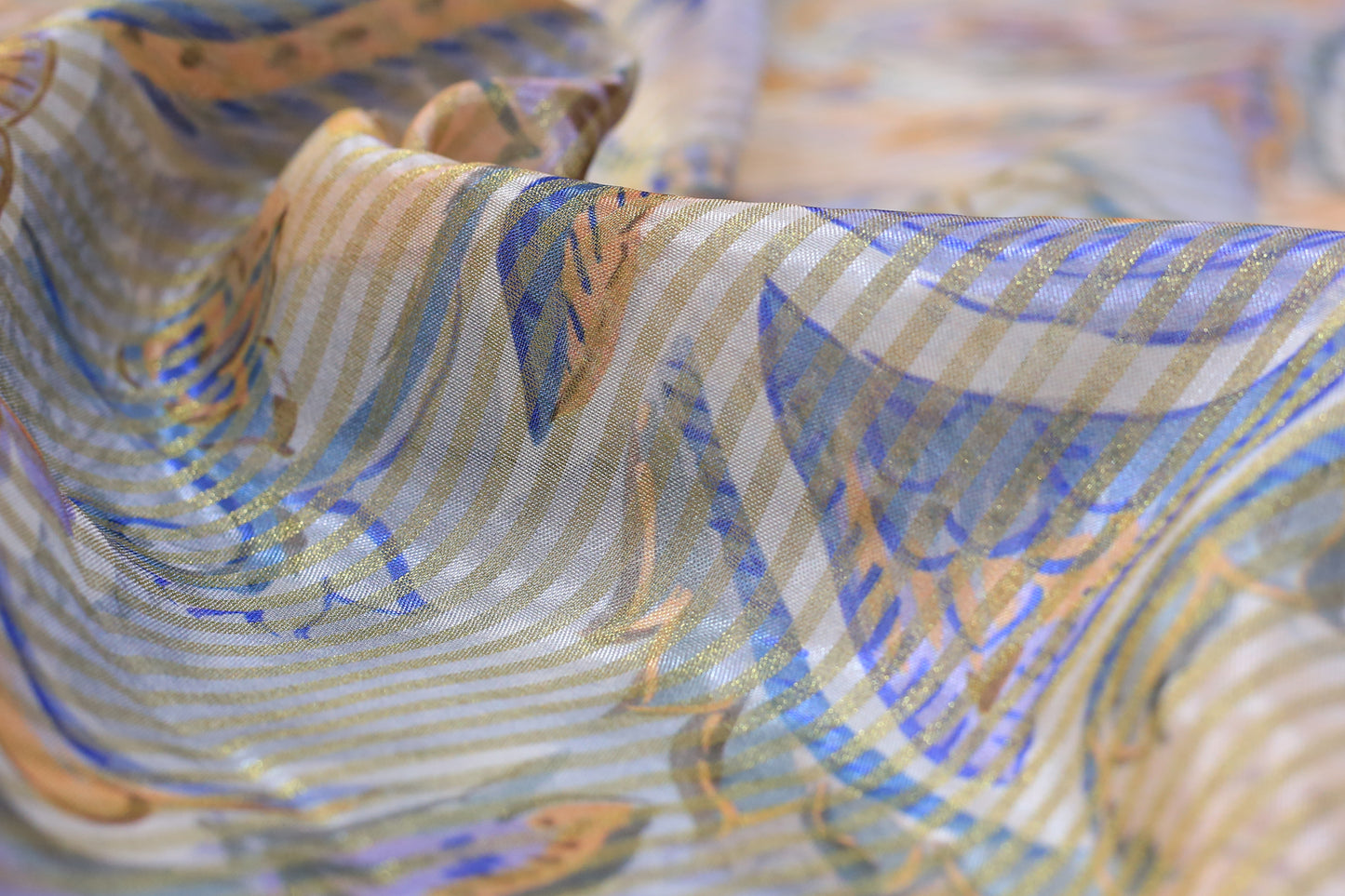 Pure Tabby Stripes Digital Printed Fabric