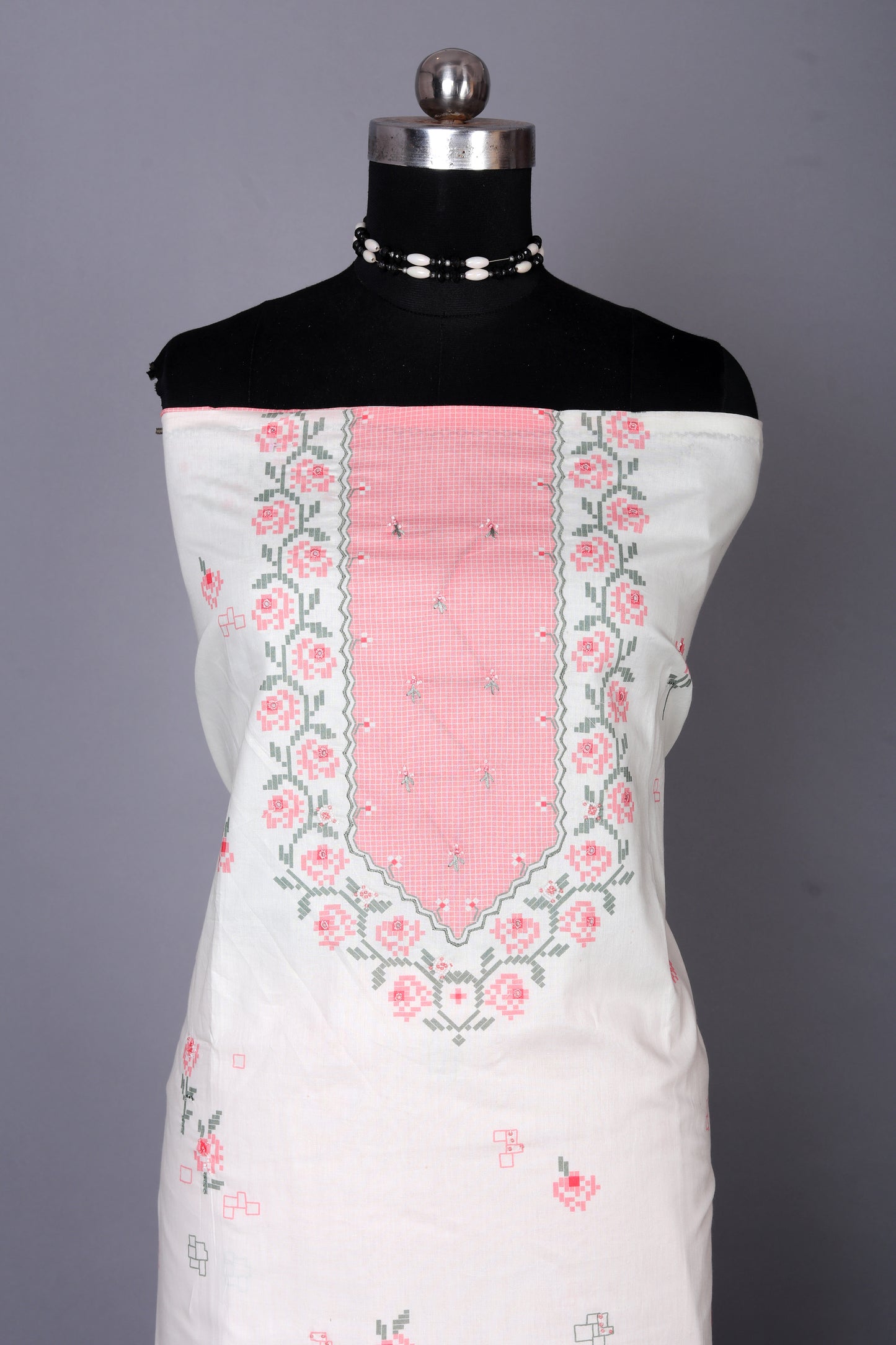 Blush Bloom Soft Pink Top & Bottom With Graceful Dupatta Set