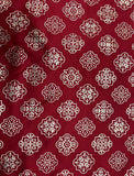 Pre Cut Art Silk Foil Printed Fabric (1 meter)