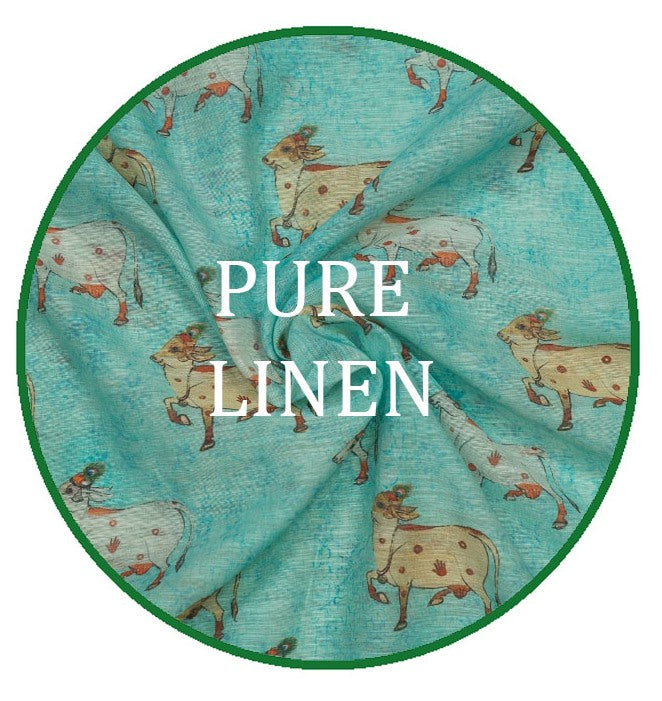 Pure Linen Print Fabrics