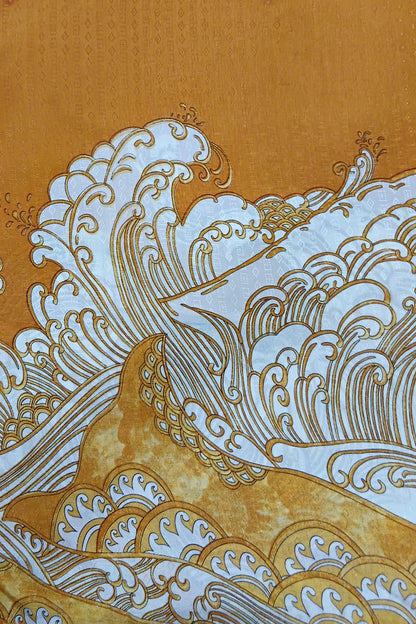 Russian silk Self Jacquard Printed Fabric (Width 44”)