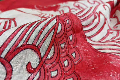 Russian silk Self Jacquard Printed Fabric (Width 44”)