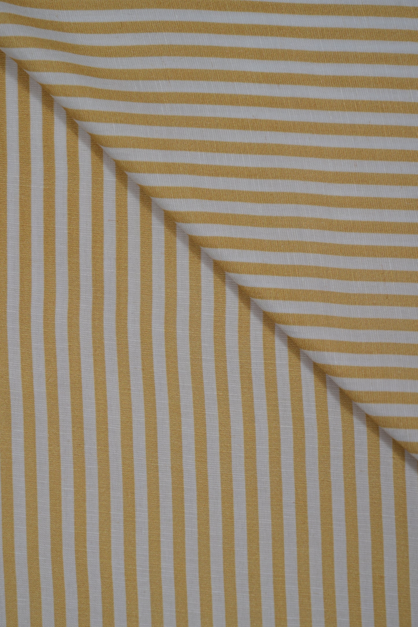 Yellow Stripes Pure Soft Linen Fabric (Width 44 Inches)