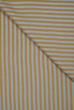 Yellow Stripes Pure Soft Linen Shirting Fabric (Width 44 Inches)