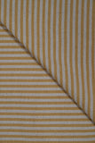 Gentalman Yellow Stripes Handloom Cotton Shirting Fabrics (Width 44 Inches)