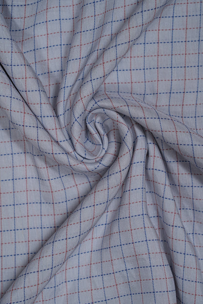 Classic Thin Multicolour Stripes Pure Soft Linen Shirting Fabric (Width 44 Inches)