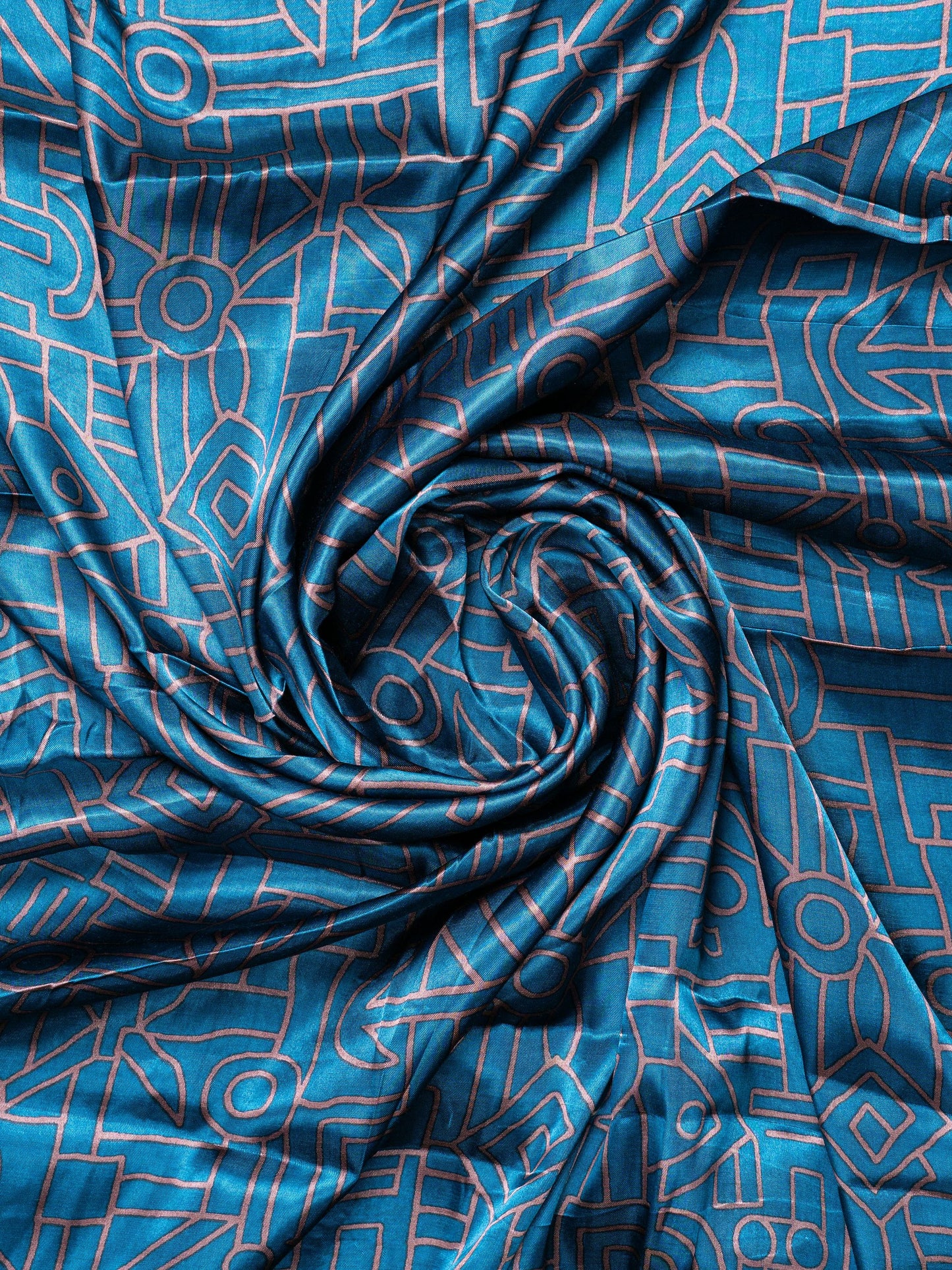 Gajji Silk Printed Fabric