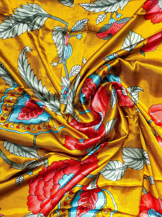 Gajji Silk Printed Fabric
