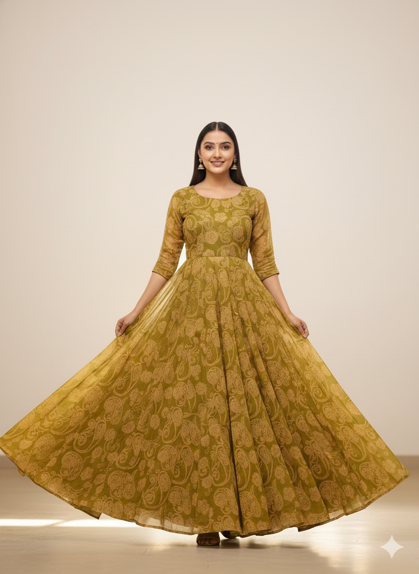 Chinon Printed Leher Set (3 Meter & 5 Meter - Cuts Available)