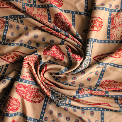 Muslin Printed Combo Set  (Top & Bottom 2.5 Meters Each)