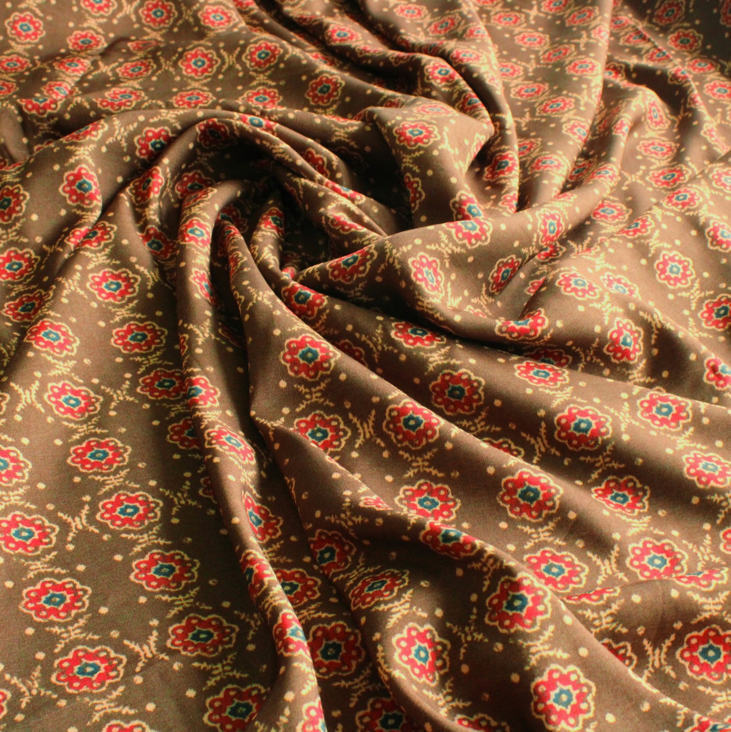 Muslin Printed Combo Set  (Top & Bottom 2.5 Meters Each)