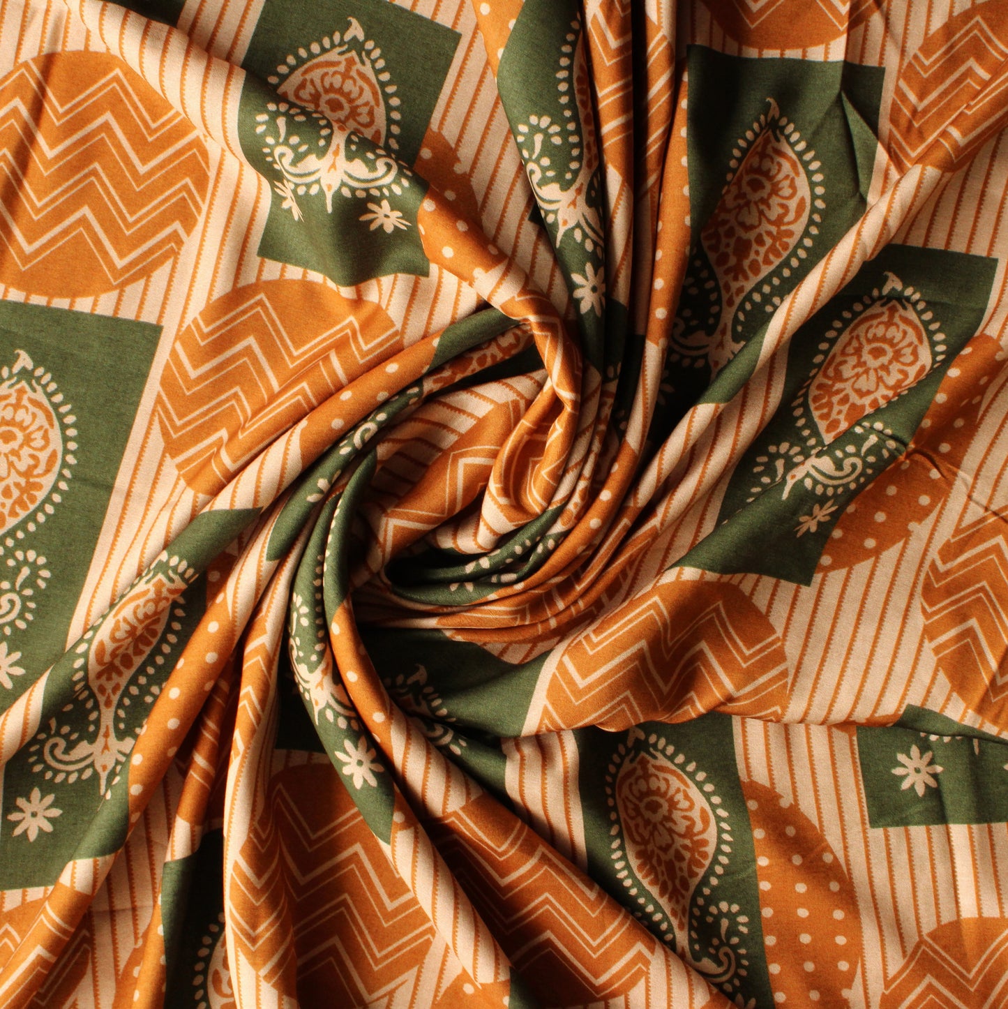 Muslin Printed Combo Set  (Top & Bottom 2.5 Meters Each)