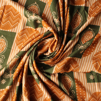Muslin Printed Combo Set  (Top & Bottom 2.5 Meters Each)