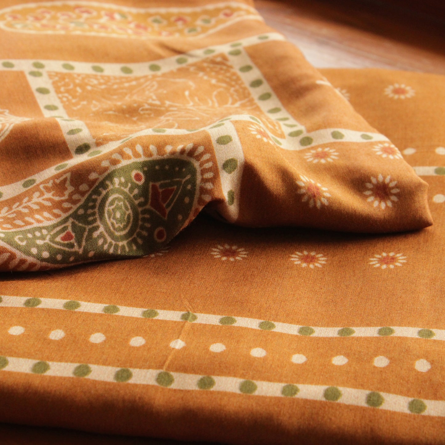 Muslin Printed Combo Set  (Top & Bottom 2.5 Meters Each)