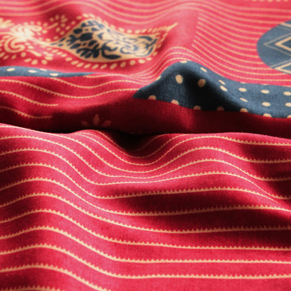 Muslin Printed Combo Set  (Top & Bottom 2.5 Meters Each)