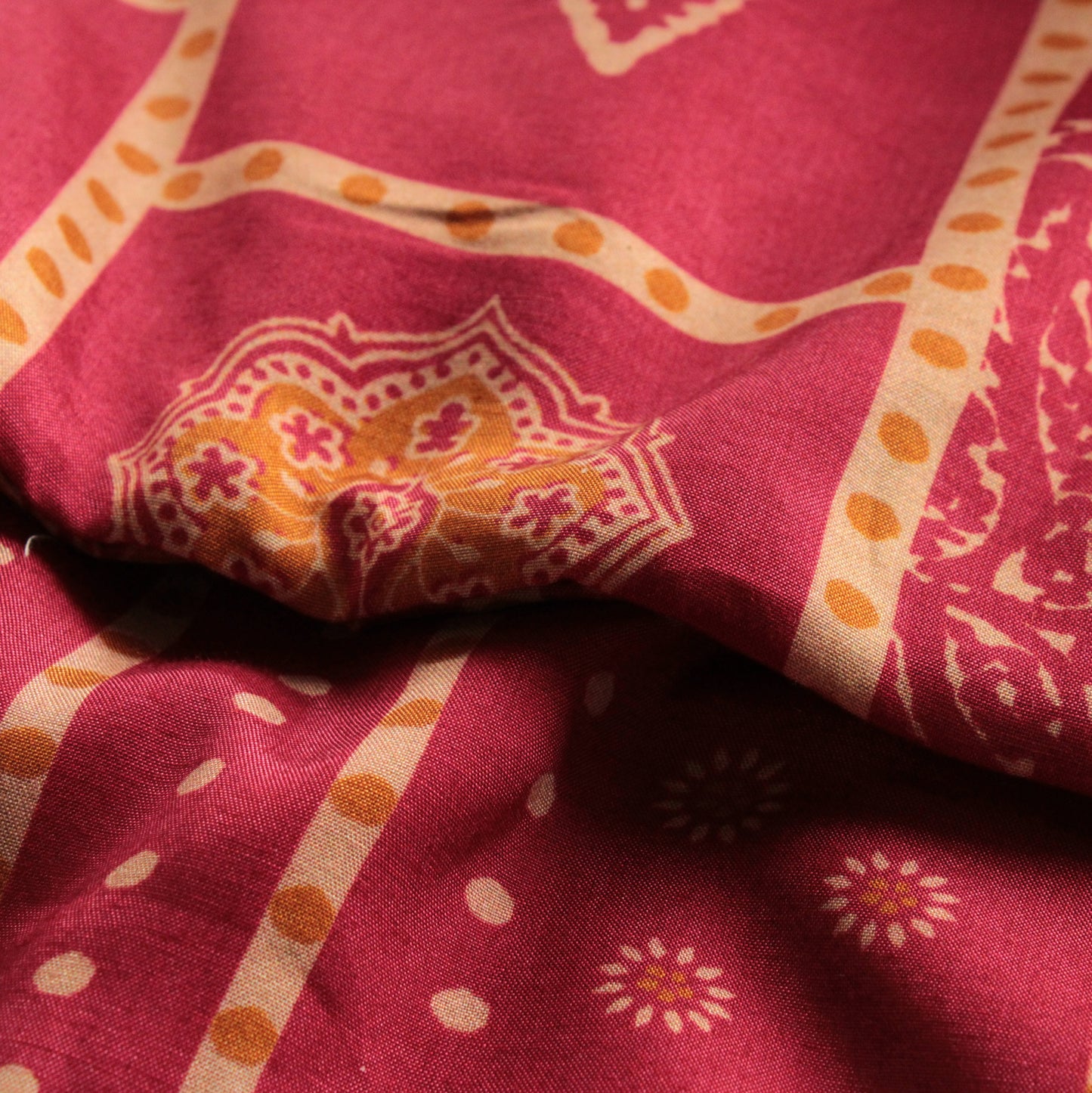 Muslin Printed Combo Set  (Top & Bottom 2.5 Meters Each)