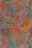 Multicolor Abstract Printed Pure Chinon Fabric