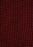 Merlot Red Color Butta Printed Pure Georgette Fabric