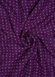 Purple Color & Butta Printed Pure Georgette Fabric