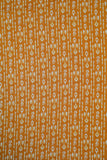 Mustard Yellow & White Geometric Printed Pure Cotton Fabric