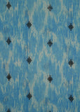 Blue & Black Colors Of Summer Handloom Pure Cotton Printed Fabric