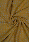 Yellow Color Butta Printed Pure Georgette Fabric