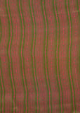 Green Stripes Digital Printed Pure Natural Crepe Fabric (Width 44 Inches)