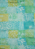 Multicolour Abstract Pure Chinon Printed Fabric