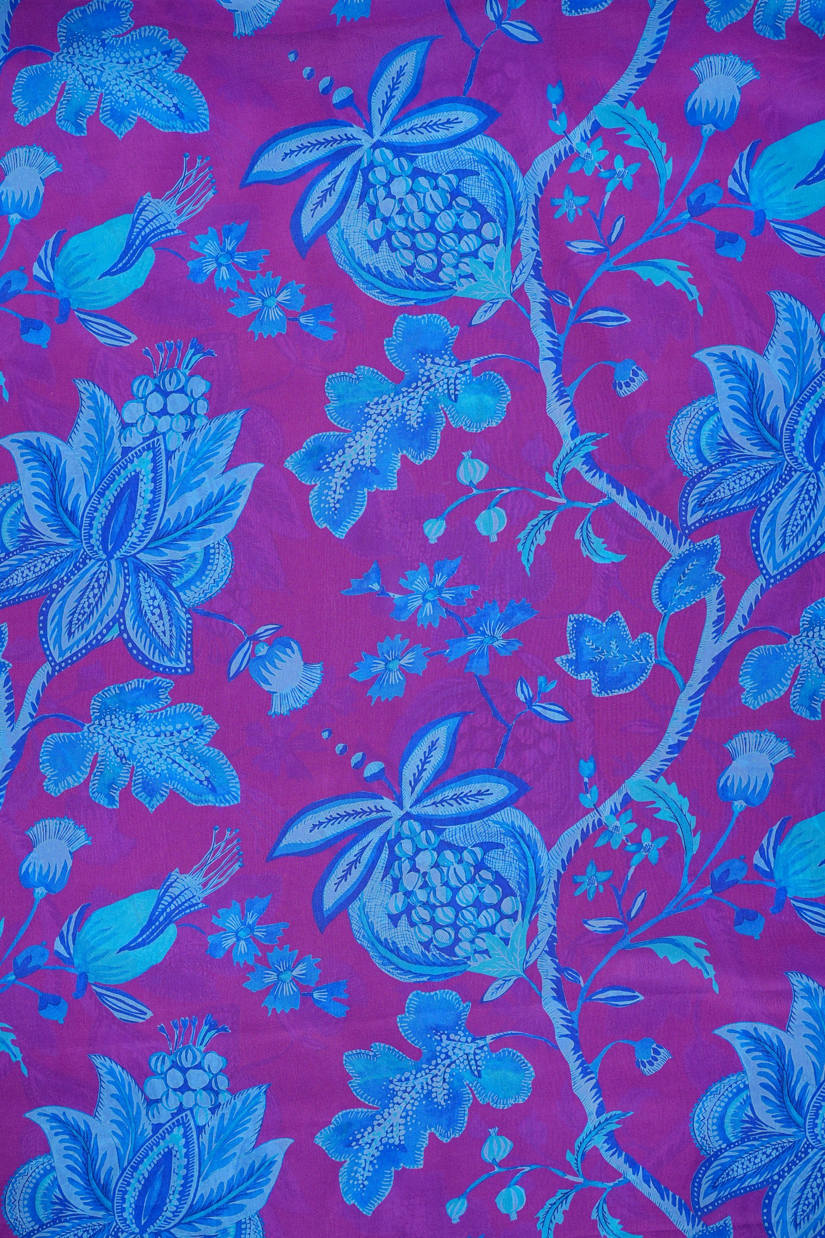 Natural Crepe Printed Fabric