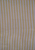 Teal & Multicolor Stripes Pure Natural Crepe Printed Fabric (Width 44 Inches)