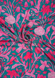 Natural Crepe Printed Fabric