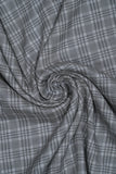 Black Mini Checks Soft Linen Shirting Fabric