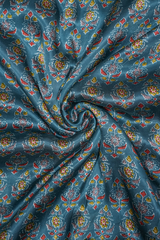 Gajji Silk Printed Fabric