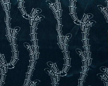 Mystic Noir Abstract & Stripes Natural Crepe Combo (Top & Bottom 2.5 Meters Each)