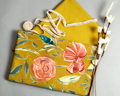 Timeless Mul Cotton Printed  Combo( Top & Bottom 2.5 Meters Each)