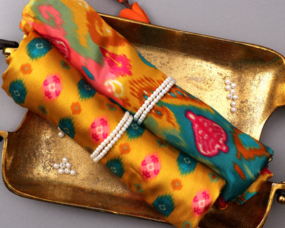 Gajji Silk Combo Set ( Top & Bottom 2.5 Meters Each)